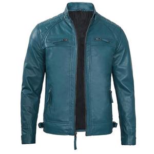 2026 New Arrival Unique Design Men Genuine Motorbike Leather Jacket Best Price Premium Quality Waterproof Leather Jacket - Product Image 2