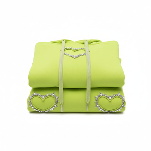 Conjunto de ropa deportiva de moda para mujer con diseño de corazón hueco, conjunto de 2 piezas de sudadera y pantalones de chándal, chándal para mujer - Product Image 5