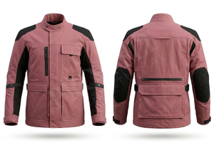 แจ็คเก็ตมอเตอร์ไซค์ผ้าสักหลาดดีไซน์ล่าสุดสำหรับผู้ชาย ทนทานต่อสภาพอากาศ ผ้าคุณภาพดี มีกระเป๋าหลายช่อง ปรับขนาดได้ แจ็คเก็ตขี่มอเตอร์ไซค์ทันสมัย - Product Image 5