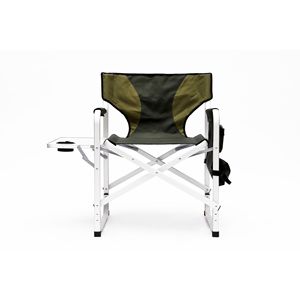 Sedia da Regista Pieghevole Leggera a 2 Pezzi con Tavolino Laterale e Tasche Portaoggetti, Imbottita per Interni/Esterni - Product Image 3