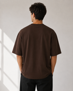 Camiseta Webson para Hombre, Talla Grande, 100% Algodón, Formal, Color Sólido, Manga Corta, Cuello Redondo, Transpirable, Corte Holgado, Más Vendida - Product Image 3