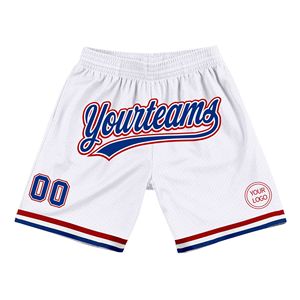 Shorts de bain unisexes personnalisés avec broderie, taille mi-haute élastique, en Spandex/Polyester respirant, imprimés par transfert thermique - Product Image 4