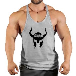 Débardeur d'été en coton respirant sans manches pour hommes, gilet de sport de fitness avec motif 3D, maillot de corps de course pour les sports de fitness - Product Image 1