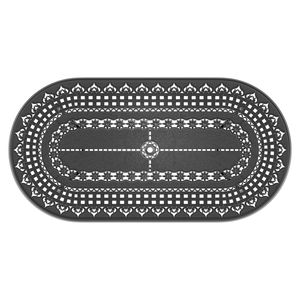 Set da Pranzo in Alluminio Pressofuso per Tutte le Stagioni, 7 Pezzi con 2 Sedie Girevoli e 4 Sedie da Pranzo, Tavolo Ovale con Telaio Nero per Giardini - Product Image 5