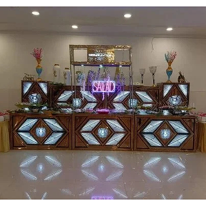 Comptoir de service de salades en acier inoxydable - Product Image 1