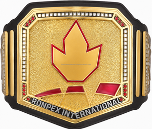 Ceintures de lutte personnalisées Ronpex International Championship, Sialkot Pakistan, plaques en zinc de 32 mm, sangle en cuir, 5 kg, 1,5 m, souples - Product Image 1