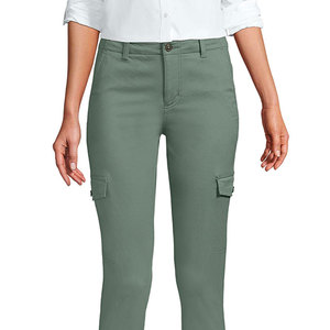 Pantalones chinos de mujer de primera calidad, material de poliéster y algodón, ligeros, tallas grandes, ideales para caminar y viajar. - Product Image 1