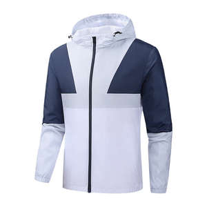 Men's Eco-Friendly Waterproof Quilted High Street Style Lightweight Windbreaker <b>Jacket</b> Full Zipper <b>Patchwork</b> Design for Winter - Product Image 1