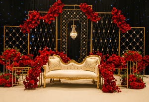 Modern Geometric Laser Cut Elegant Detachable Wedding Backdrop <b>Screen</b> <b>Panels</b> White Metal Lightweight Wedding Stage <b>Decor</b> - Product Image 5