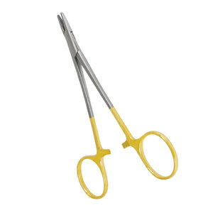 Porte-aiguille en bois 18 cm en acier inoxydable, instrument chirurgical dentaire manuel, pour préhension précise des aiguilles de suture délicates MOL - Product Image 3