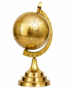 Globe terrestre vintage en laiton, carte du monde antique, décoration de bureau, globe classique pour table, décoration de bibliothèque, bureau, inspiré des voyages - Product Image 6