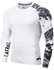Wholesale Custom Unisex Rashguard UPF 50 Crossfit Training Sublimation Anti Odor Compression Polyester OEM Factory OEM Wholesale - Product Image 4