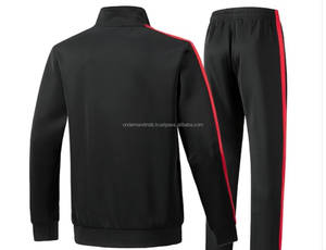Custom Men's Sports Tracksuit Full <b>Zip</b> <b>Hooded</b> Jacket Printed Jogger Pants Set 100% Cotton Training Running Gym Fitness Casual - Product Image 2