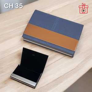 <b>Card</b> Holder Metal With Leather Touch Business Metal Name <b>Card</b> Holder Custom Personalised <b>Card</b> Case With High Quality - Product Image 5