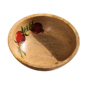 Vente en gros de bols japonais en bois sculptés à la main, durables et écologiques, parfaits pour servir des fruits frais et les fêtes faites à la main par FWE - Product Image 3