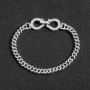 Wholesale Supply Luxury Baguette Cut Moissanite Diamond Hip Hop Bracelet <b>for</b> <b>Men</b> Available <b>for</b> Export Price from India - Product Image 6