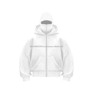 เสื้อฮู้ดซิปสไตล์นินจา ผ้าฝ้ายคุณภาพสูง ดีไซน์ล่าสุดสำหรับฤดูหนาว น้ำหนัก 500 กรัม แฟชั่นทันสมัย แบบคลุมหน้าได้ - Product Image 6