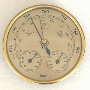 Estación Meteorológica Multifunción 3 en 1 de Alta <span class=keywords><strong>Calidad</strong></span> a Bajo <span class=keywords><strong>Precio</strong></span>: Barómetro, Termómetro e Higrómetro con Reloj - Product Image 1