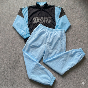 Rexfit Sports Wholesale Custom <b>Reflective</b> Windbreaker Set Mens Full Zip <b>Jacket</b> and Shorts Tracksuit Set Wholesale - Product Image 3
