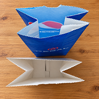 Sac en papier kraft brun de qualité alimentaire imprimé sur mesure pour l'emballage du pain, des pâtisseries, des produits de boulangerie, sac de courses écologique