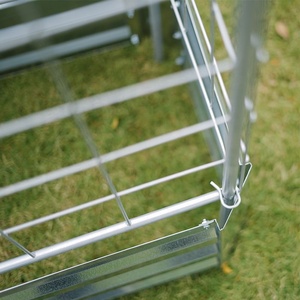 Bac à jardin surélevé en acier galvanisé avec treillis, vente en gros d'usine pour jardins potagers, GB025 - Product Image 5