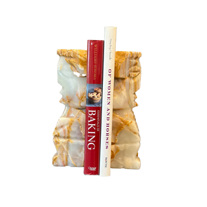 Best Selling Classic Design Marble <b>Book</b> End Modern Design Luxury Natural Marble Bookends (MROMBE-020) - Product Image 4