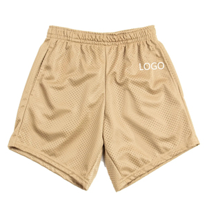 Shorts de sport personnalisés pour hommes, en maille respirante, pour la course à pied, écologiques, décontractés, à taille élastique, en nylon peigné, séchage rapide, imperméables - Product Image 4
