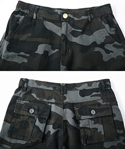 Pantalones Cortos Cargo de Camuflaje Casuales para Hombre, Pantalones Cortos Cargo de Algodón Cómodos para Hombre - Product Image 4