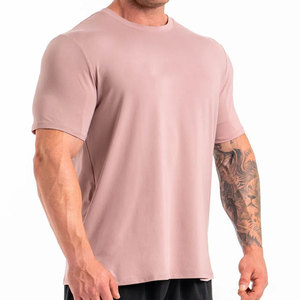 Camiseta Deportiva de Manga Corta, 100% Algodón, Transpirable, Ecológica, para Gimnasio, Verano, Corte Ajustado, Fabricante OEM/ODM - Product Image 2