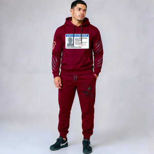 Survêtement de sport en molleton de coton pour homme, chaud pour l'hiver, idéal pour le fitness et le jogging, logo personnalisé, taille personnalisée - Product Image 1
