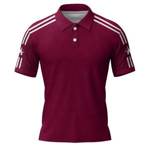 Chemise de golf homme 2026 de haute qualité à manches courtes, personnalisable avec logo imprimé, séchage rapide, impression numérique unie, polyester/coton - Product Image 1