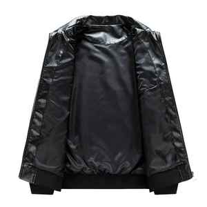 Vêtements pour hommes tendance automne-hiver, chauds, décontractés, surdimensionnés, en cuir peluche, grandes tailles, vestes pour hommes - Product Image 3