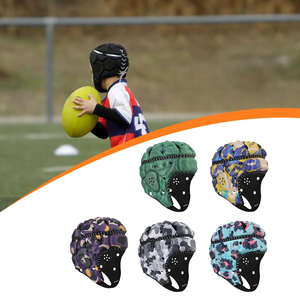 Kids Rugby Helmet Breathable Soft Padding Headgear with Reflective Strips for Soccer Baseball Outdoor Sports Safety - Product Image 4
