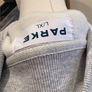 Sudadera Unisex Parke Vintage de Cuello Alto, Felpa de Algodón Grueso, con Apliques de Letras Universitarias y Bordado de Logotipo Personalizado, Otoño, 2 Piezas - Product Image 6