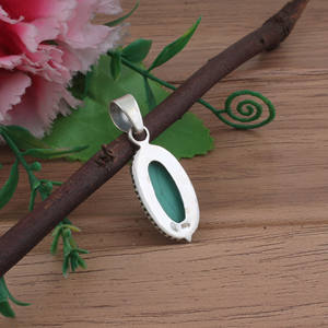 Collar de Joyería Fina Vintage con Dijes de Circonita, Plata de Ley 925, Chapado en Platino, Hecho a Mano - Product Image 4