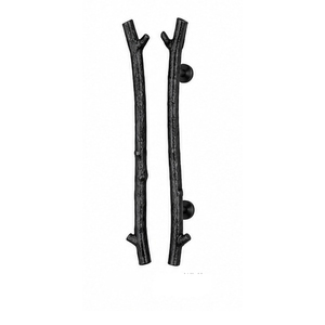 <b>Rustic</b> Cast Iron Branch Cabinet Handle for Kitchen Furniture Pull Durable Novelty Shape Design - Product Image 1