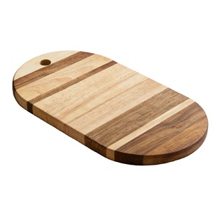 เขียงไม้กระถินทนทาน น้ำหนักเบา สำหรับหั่น สับ และเสิร์ฟ เหมาะสำหรับใช้ในครัวประจำวันและร้านอาหาร - Product Image 1