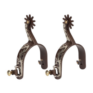 Espuelas para Caballo, Espuelas Decorativas para Botas Vaqueras, Espuelas de Jinete, Aleación de Zinc, Duraderas, Accesorio Ecuestre para Montar a Caballo - Product Image 1