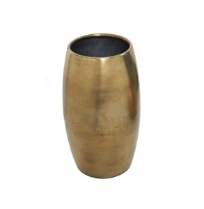 Vase de sol en aluminium fini à la main avec un design texturé pour une décoration intérieure élégante - Product Image 2