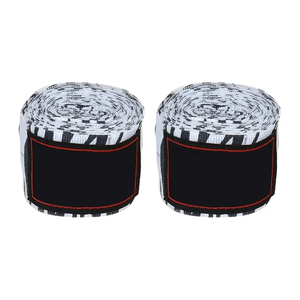 Bandages de boxe unisexes personnalisés en coton respirant avec colle en latex, flexibles, pour la protection des mains lors de l'entraînement et des combats de Muay Thai - Product Image 2