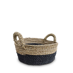 Cesta de Almacenamiento Circular de Seagrass Natural Ecológica con Asa, Tamaño Mini, Diseño Moderno, Multifuncional para Almacenamiento de Juguetes - Product Image 1