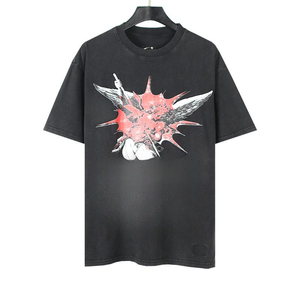 เสื้อยืดพิมพ์ลายแขนสั้นทรงโอเวอร์ไซส์สำหรับฤดูร้อนปี 2026 ผ้าฝ้าย 100% ดีไซน์เรียบง่าย สไตล์สตรีทแวร์ แห้งเร็วและเป็นมิตรกับสิ่งแวดล้อม - Product Image 5