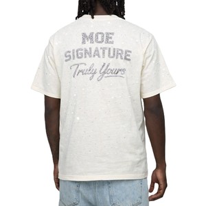 T-shirt Homme Personnalisé de Marque en Gros, T-shirt Homme Oversize à Strass Scintillants, T-shirt Homme OEM Tendance avec Strass - Product Image 2