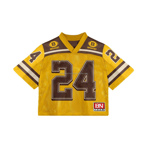 Maillot de Football Américain de l'Équipe Nationale Tendance Streetwear avec Impression Sublimée Personnalisée, Motif Brodé et Coupe Courte en Maille - Product Image 1