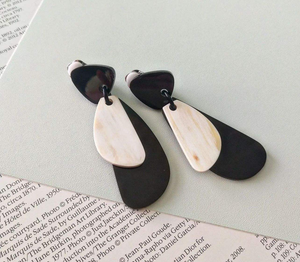 Último Diseño ZEHRA INDUSTRIES, Pendientes de Moda Hechos a Mano con Cuerno de Búfalo Pulido, Resistentes al Agua, para Chicas con Estilo - Product Image 1