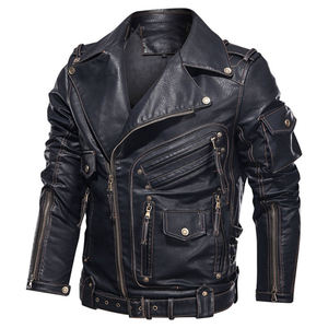 Men's Motorcycle Leather Jacket Motorbike Leather Jacket High Quality Biker Stylish Motorbike Men's Cowhide Leather Jacket - Product Image 1