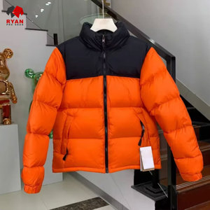 Veste matelassée sur mesure pour homme, col montant, fermeture éclair, tissu respirant avec logo personnalisé, design OEM - Product Image 3