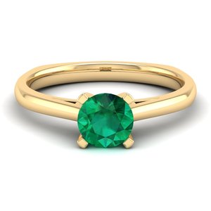 REYES Wholesale 0.75 Carat <b>Emerald</b> Gemstone Eternity <b>Rings</b> 925 Sterling <b>Silver</b> Moissanite Wedding Fine Jewelry For Women - Product Image 6