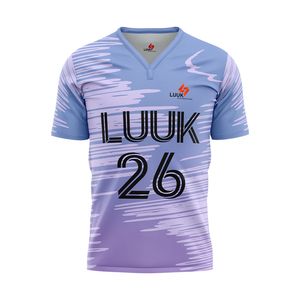 Fabricante de Camisetas de Fútbol OEM, Camiseta de Fútbol Personalizada con Cuello en V, Manga Corta, Sublimada, Transpirable, Uniforme de Alto Rendimiento - Product Image 4