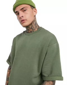 เสื้อยืดโอเวอร์ไซส์แฟชั่นผู้ชาย - ผ้าฝ้าย 100% ระบายอากาศได้ดี ทนทาน เหมาะสำหรับสวมใส่ลำลอง สตรีทแวร์ และชุดกีฬาฤดูร้อน - Product Image 5